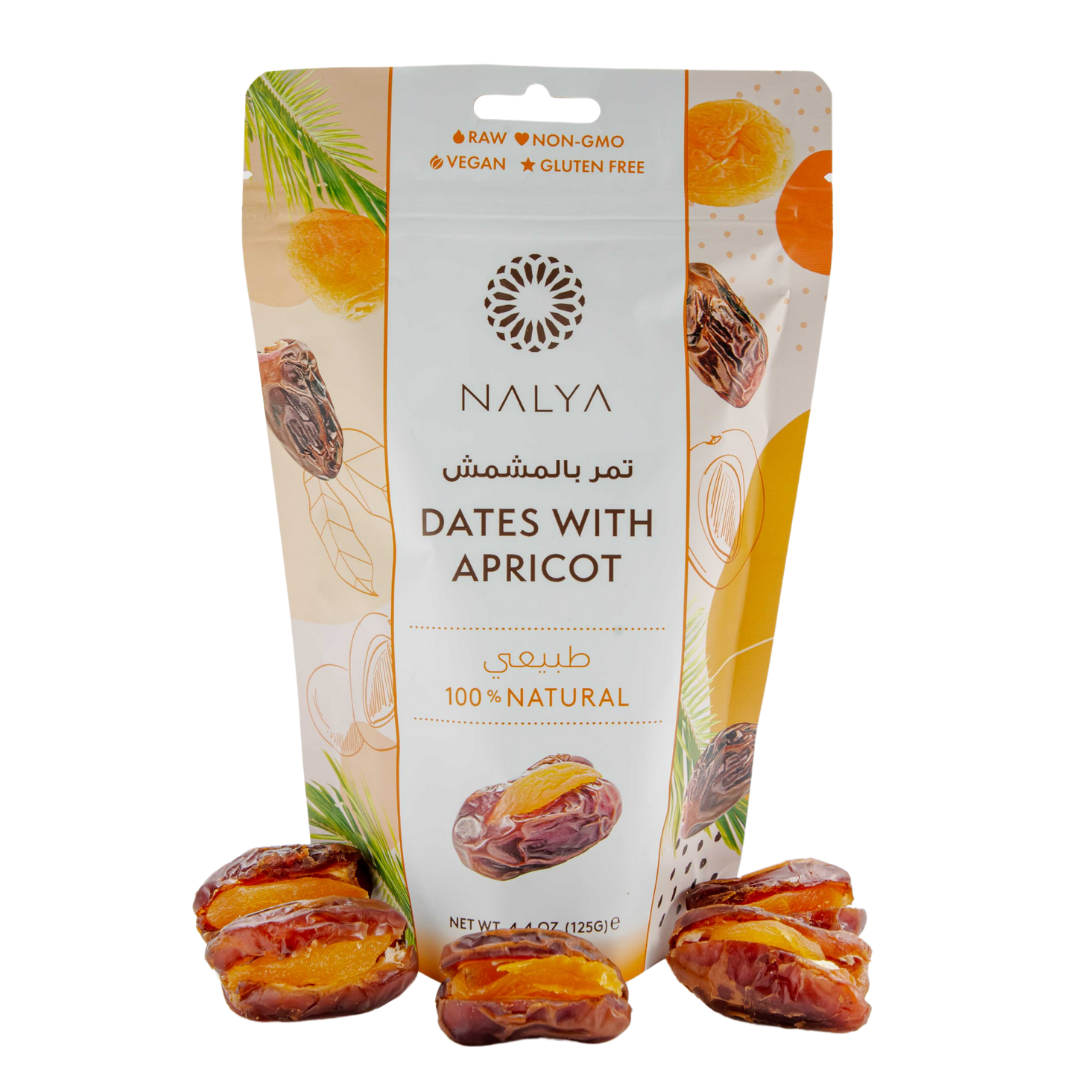 Gevulde Dadels met Abrikoos- Nakheel Alya - 125 Gram