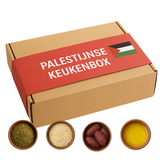 Palestijnse Keukenbox – Za’atar, Maftoul, Medjoul & Olijfolie